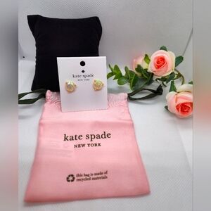 Kate Spade Rise & Shine Opal Glitter Stud Earrings NWT